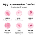 2x Menstrual Cup