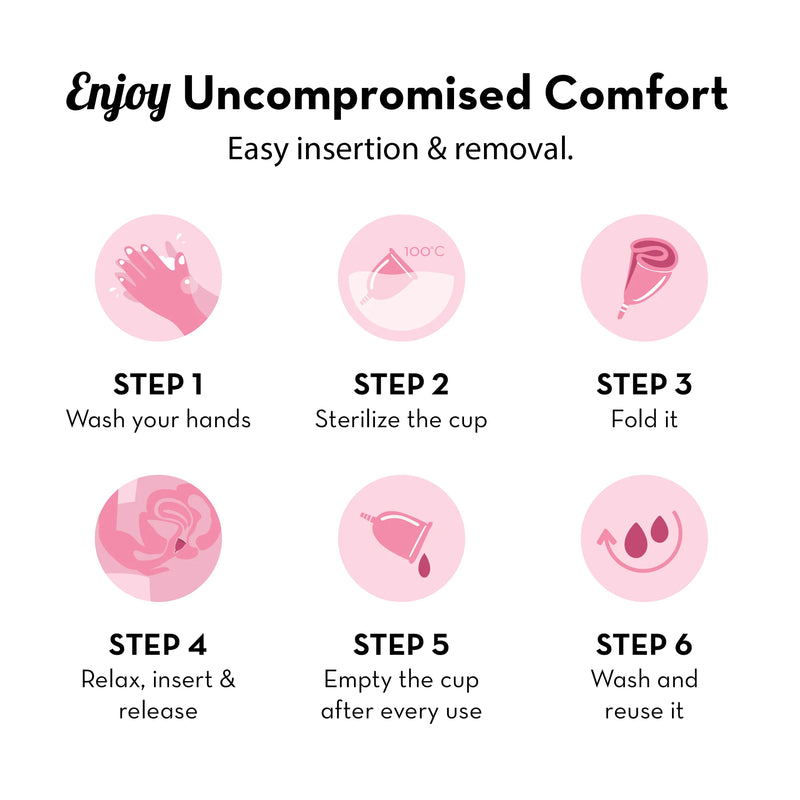 2x Menstrual Cup